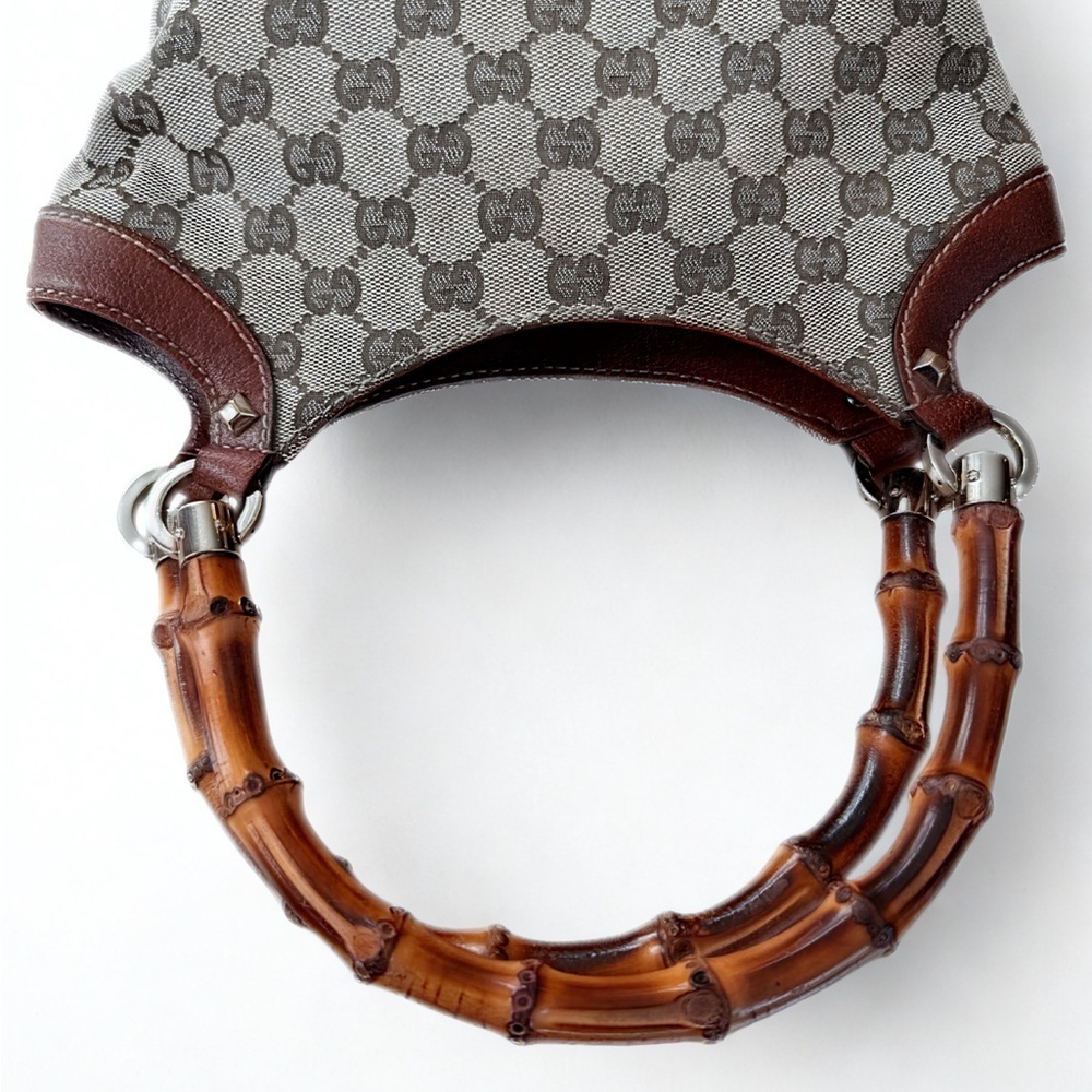 ✨ AUTHENTIC Gucci Bamboo Flora Canvas Tote Bag - w/ COA and Dust Bag✨ - Picture 6 of 11